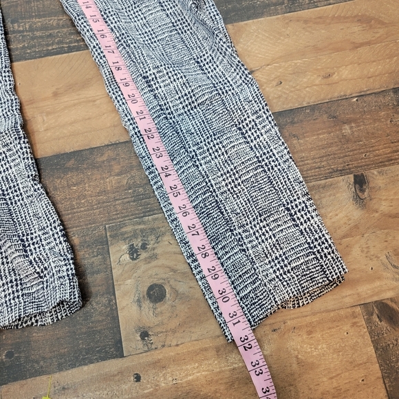 38 Escada Work Pants Blue White Patterned - Picture 7 of 8